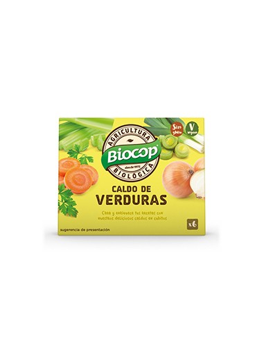 Cubitos caldo verduras Biocop 6 uds
