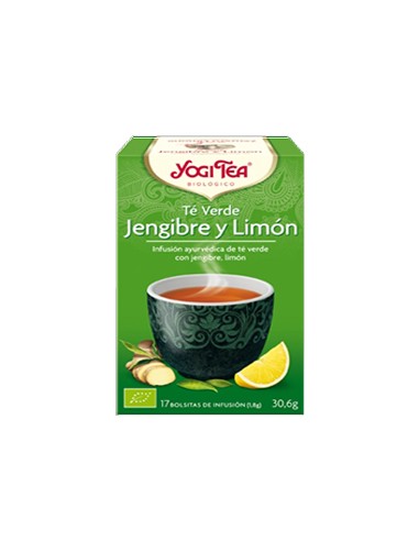 Té Verde jengibre limón Yogi tea